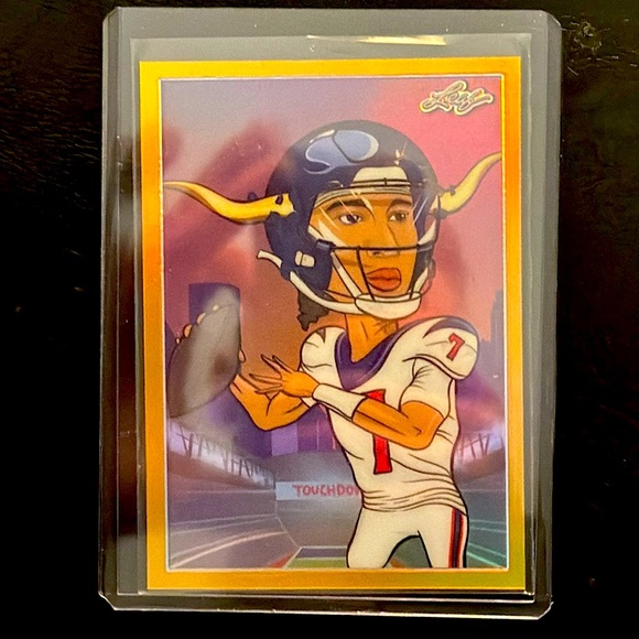 CJ Stroud leaf very rare, metallic imaginations, holo🔥🔥🔥Poss ROTY! - Picture 1 of 3